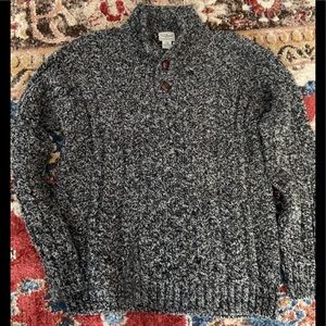 LL Bean Gray Wool sweater